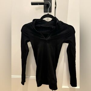 Lululemon quarter zip with lace like detail
